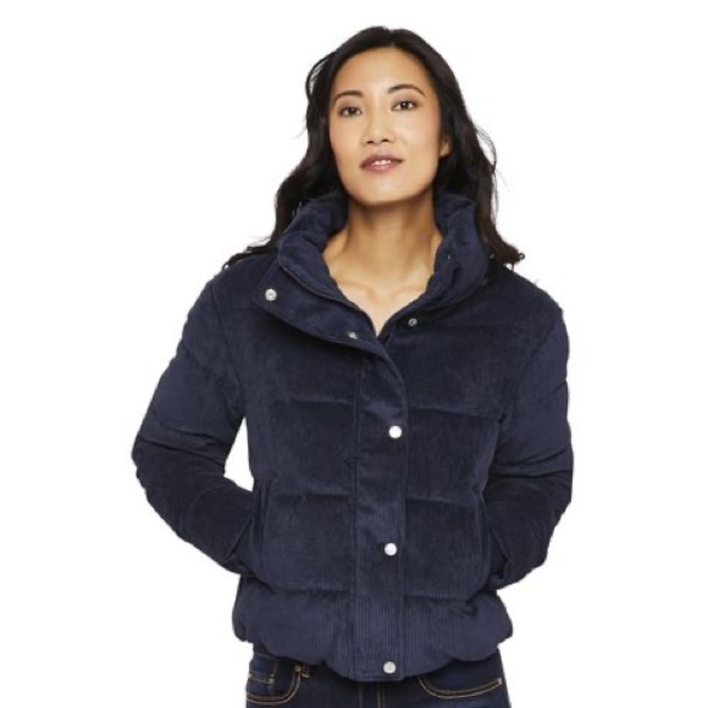 GEORGE . corduroy puffer jacket